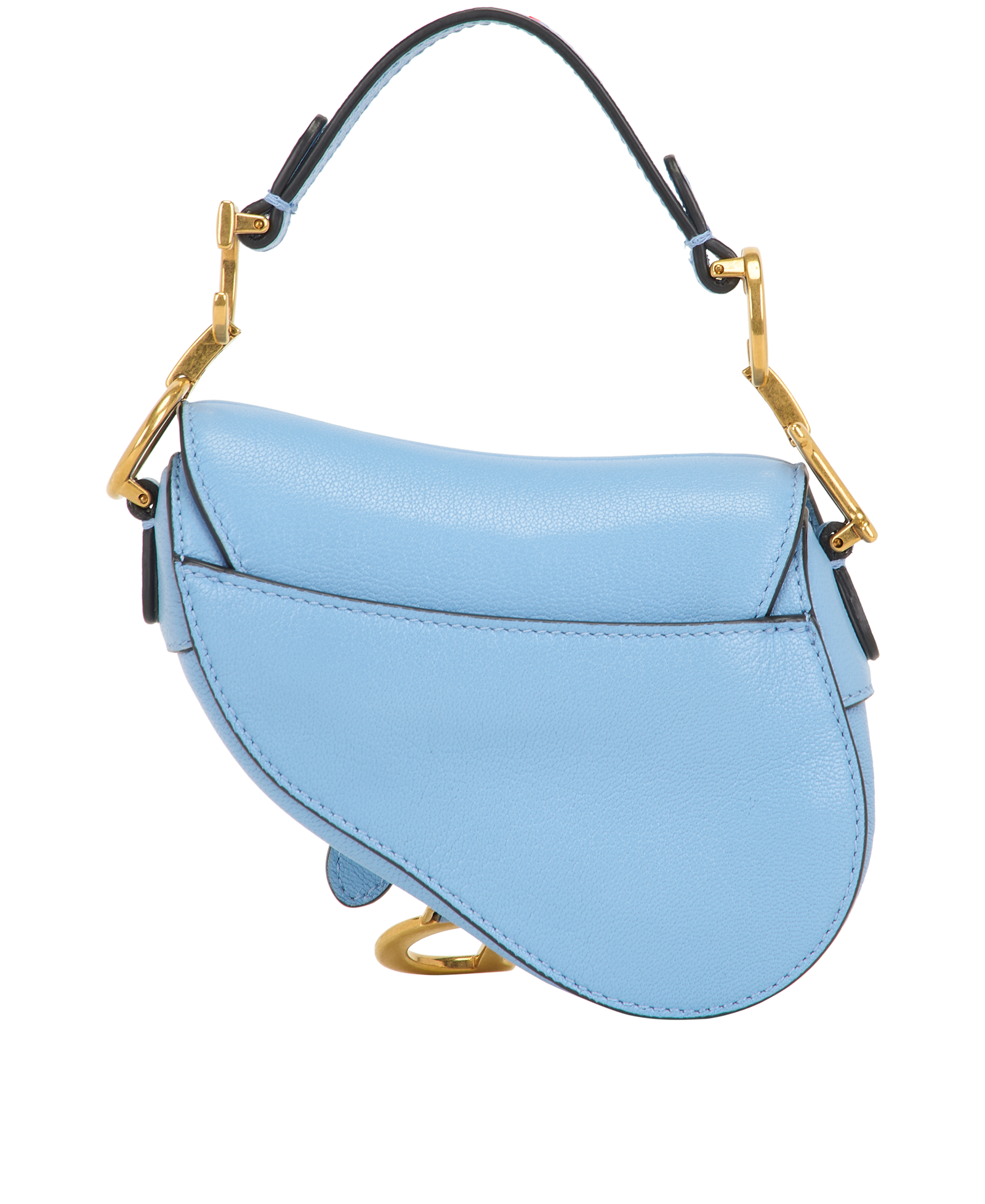 Micro Saddle, &pound;950, Handbags, Blue, Leather, Back view